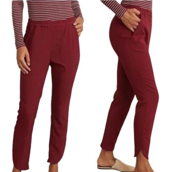 Marine Layer Allison Elastic Waist Tulip Hem Pants - Picture 1 of 9